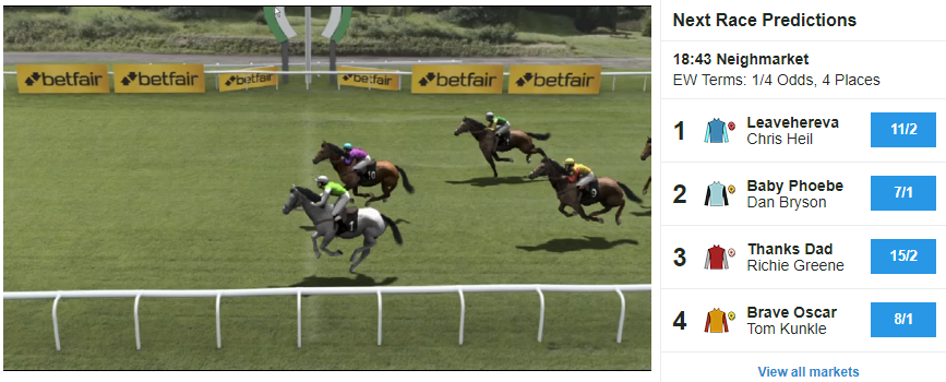 Virtual Horse Racing at Betfair