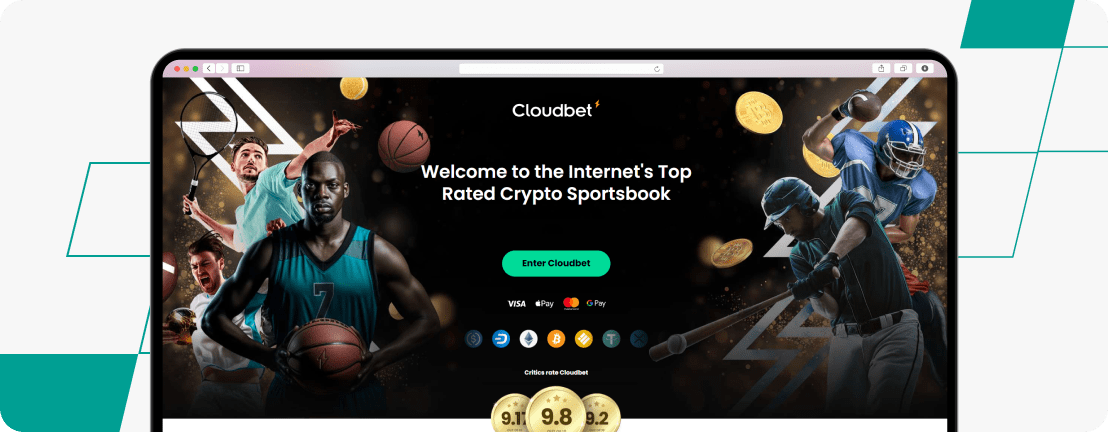 cloudbet desktop homepage screenshot