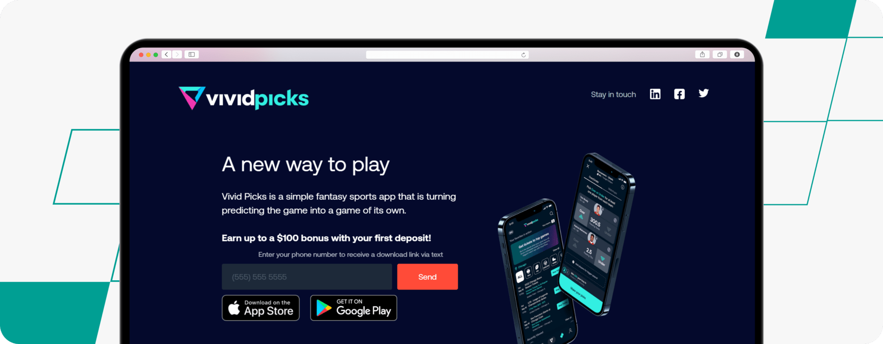 vivid picks homepage screenshot