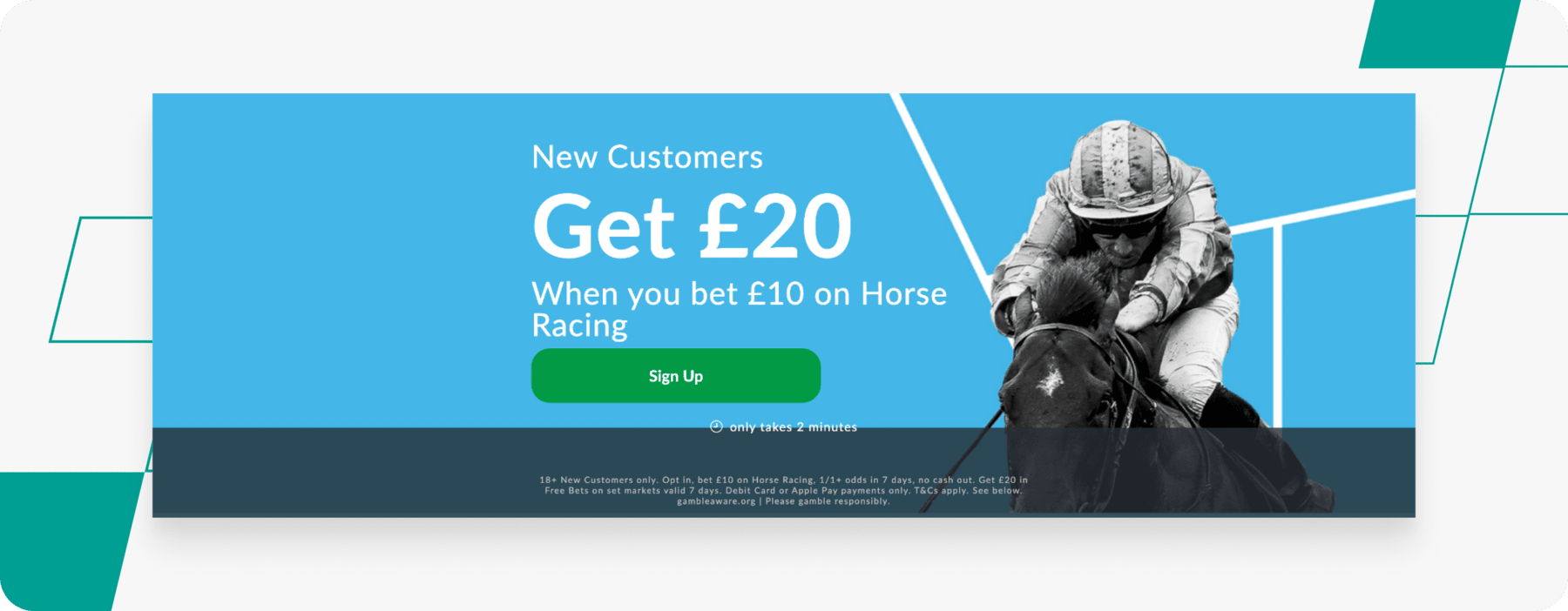 screenshot of betvictor horse racing welcome offer